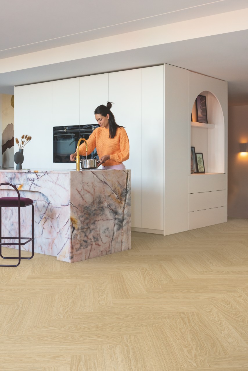 Вінілова підлога Quick Step Ciro Herringbone AVHBU 40359 Дуб Чистий Рум'янець - Зображення 6