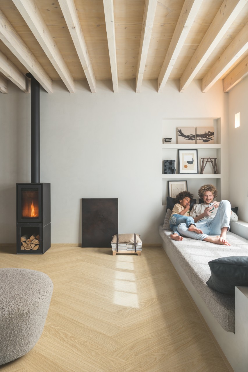 Вінілова підлога Quick Step Ciro Herringbone AVHBU 40359 Дуб Чистий Рум'янець - Зображення 7