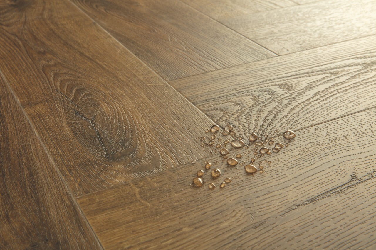 Вінілова підлога Quick Step Pristine Herringbone SGHBC 20334 Осінній дуб коричневий